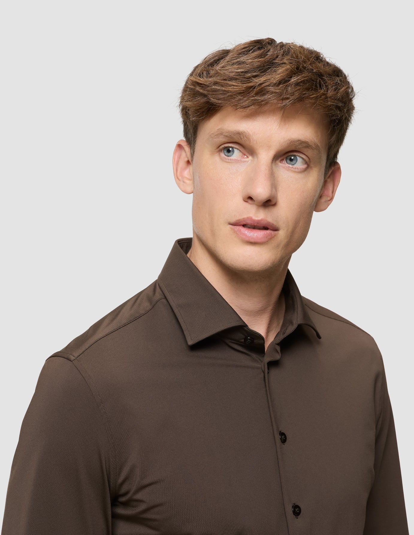 Travel Shirt Saddle Brown Regular